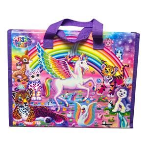 Lisa Frank Unicorn Coloring Set Trifold Fold Out Storage Case Folder